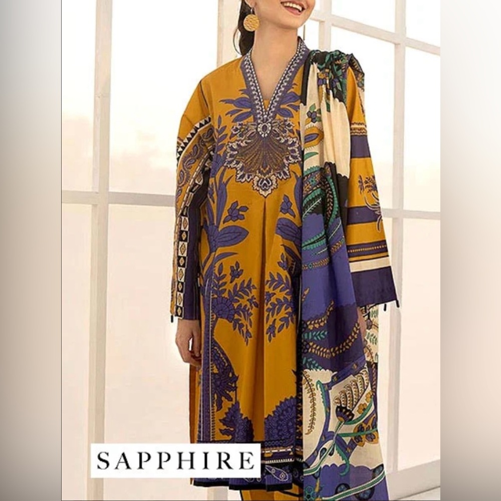 Sapphire brand Pakistani Indian embroidered dress